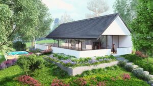 Domek całoroczny letniskowy SZKLANY DOM